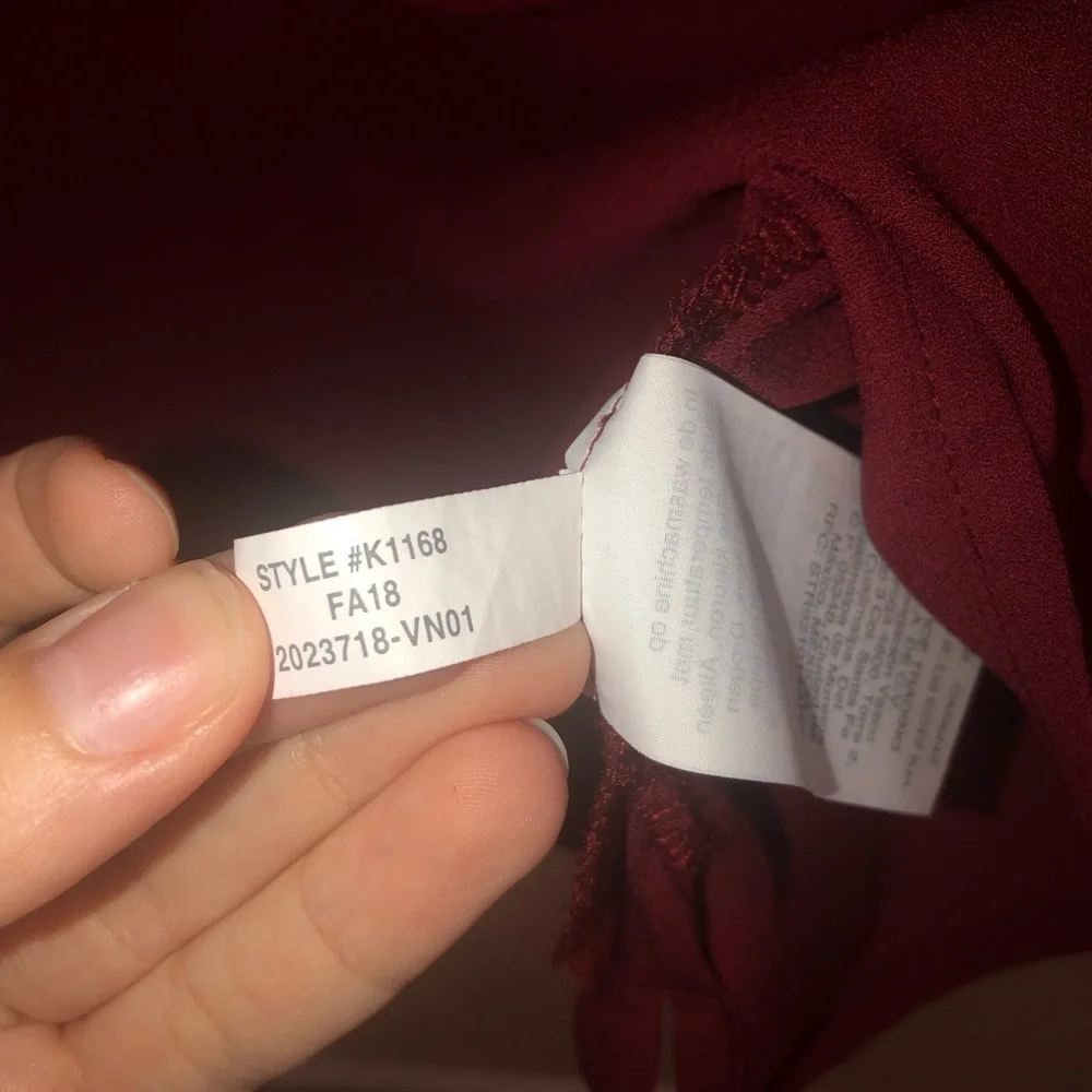 J Crew Factory Bow Sleeve Blouse - Picture 7 of 8